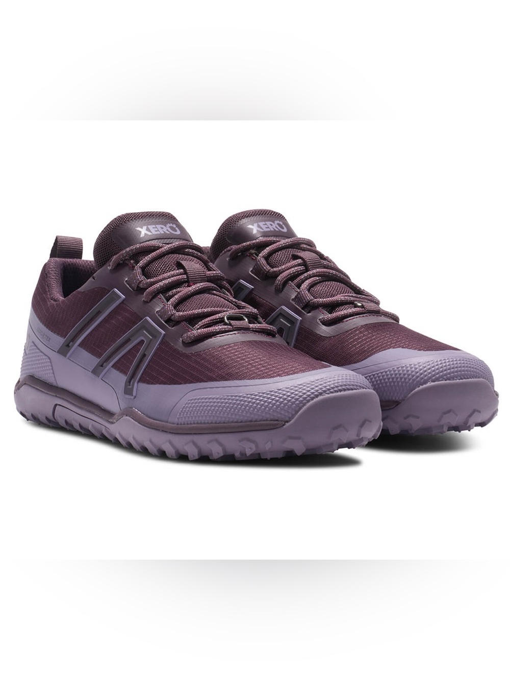 NEW Xero Shoes Scrambler Trail Low WP Women's Plum Perfect / Sage Purple SZ 8
